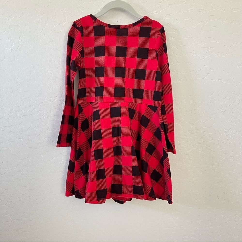 Girls Plaid Red /Black Dress - Picture 2 of 3